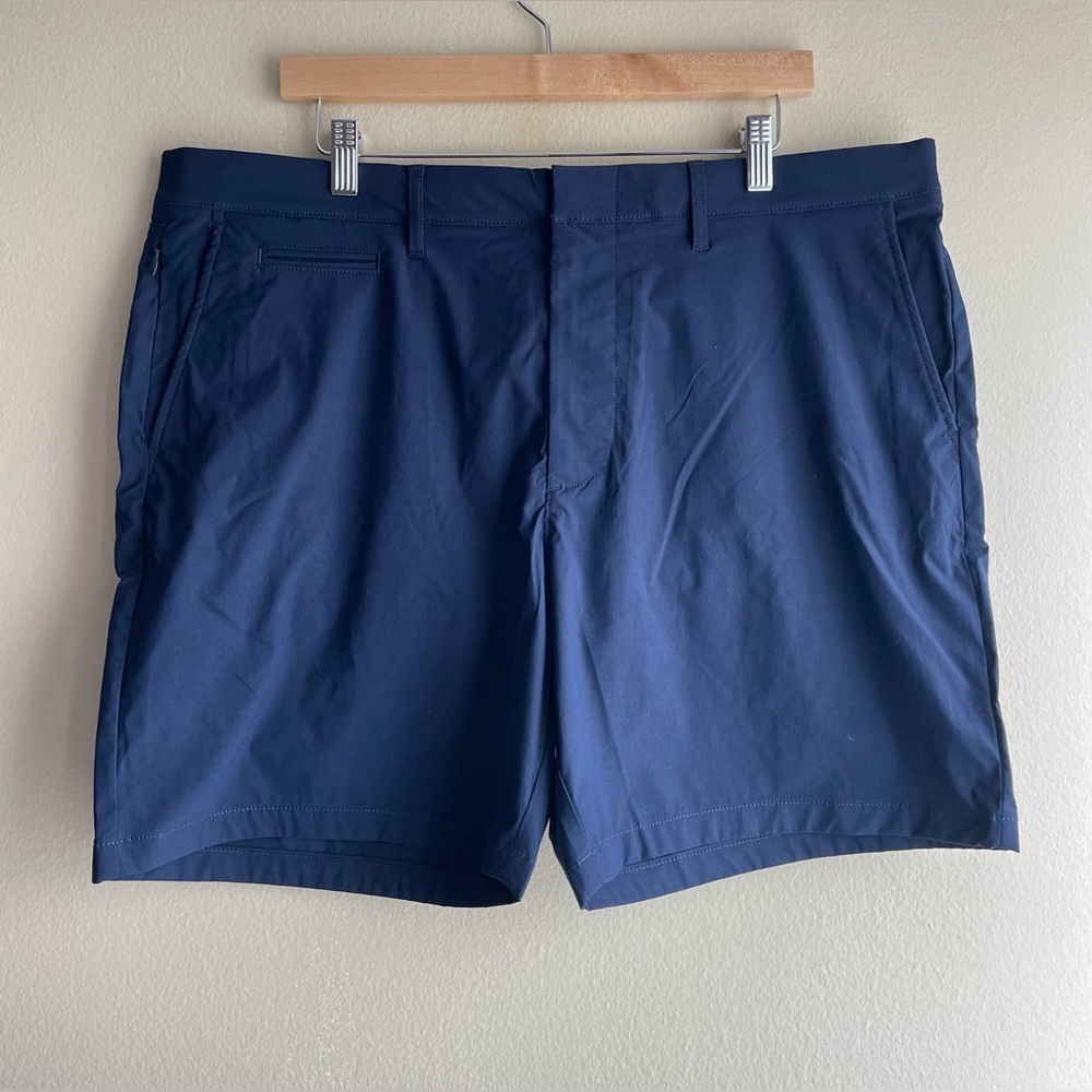 New J.Crew Men Blue Tech Shorts Size 38